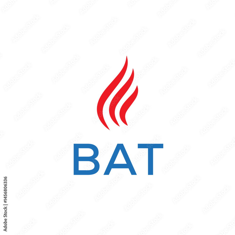 BAT logo design. Creative company name, headlines typography identity, trendy logotype. Vector illustration. BAT logo design. Creative company name, headlines typography identity, trendy logotype. Vector illustration.