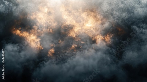 Blurry Abstract Background Animation 3D Render Fog Bokeh Lights BG