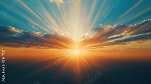 Light Christ Sunset Sunrise Religious Hope Faith Sky Symbol Art BG