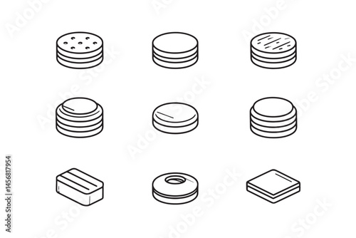 Biscuits Simple Snack Illustration