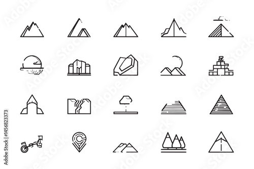 Simple Bluff Edge Vector Outline