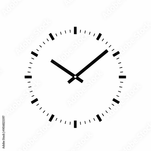 Clock face showing 908, black hands, white background, quartered circle with tick marks