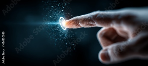 Obraz na płótnie Hand touch digital push button. Business digital currency payment transaction. Generative AI technology.
w salonie
