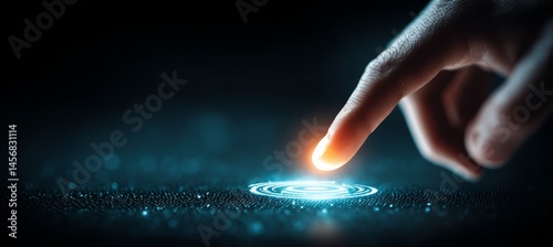 Obraz na płótnie Hand touch virtual dollar icon. Business digital currency payment transaction. Generative AI technology.
w salonie