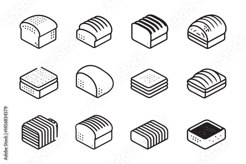 Brioche minimalist line art illustration
