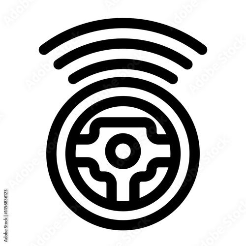 Autonomous EV  icon for illustration