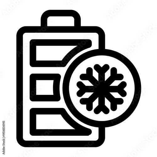 Battery Cooling  icon for illustration