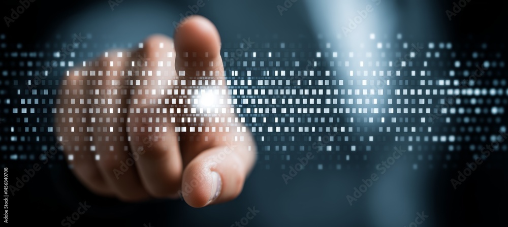 Businessman with concept of digital marketing e-commerce market. Generative AI technology.