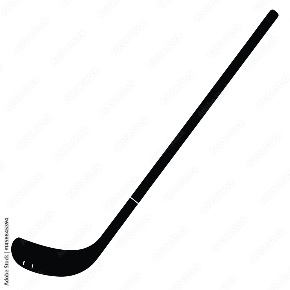 Naklejka premium hockey stick and puck