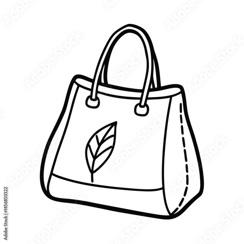 vector illustration of a handbag