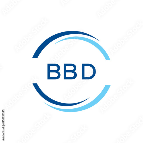 BBD  letter logo design photo