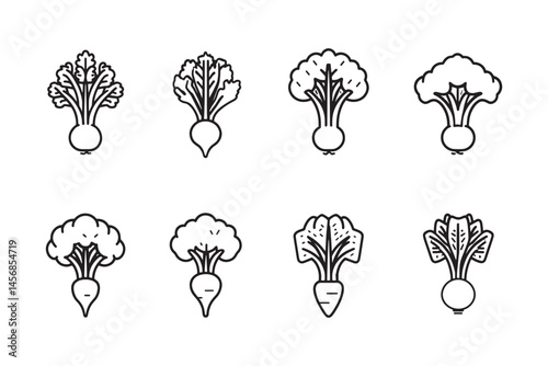Celery Root Simple Vegetable Icon