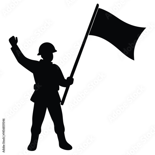 Silhouette of a Person Kite Surfing, Windsurfing, or Kitesurfing