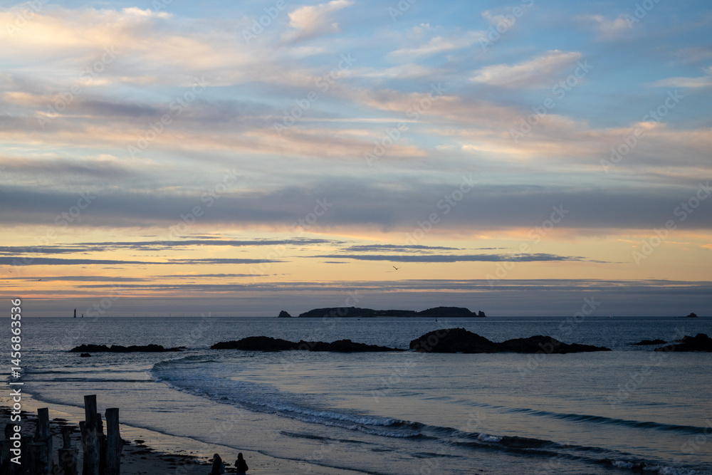 sunset on the beach