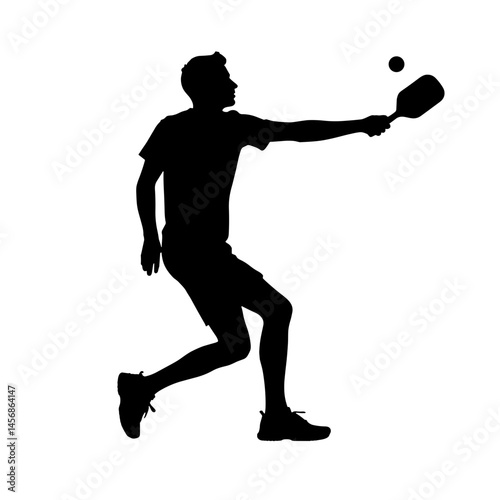 Player serving pickleball with underhand swing motion, game strategy