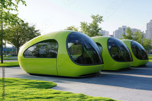 of ecofriendly capsule carsharing systems in urban environment