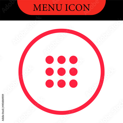 Menu UI Design Elements icons. Set of hamburger Menu buttons. Website Navigation Icons for Mobile App and User Interface. Modern colored Navigation buttons or Web menu and ui icons set