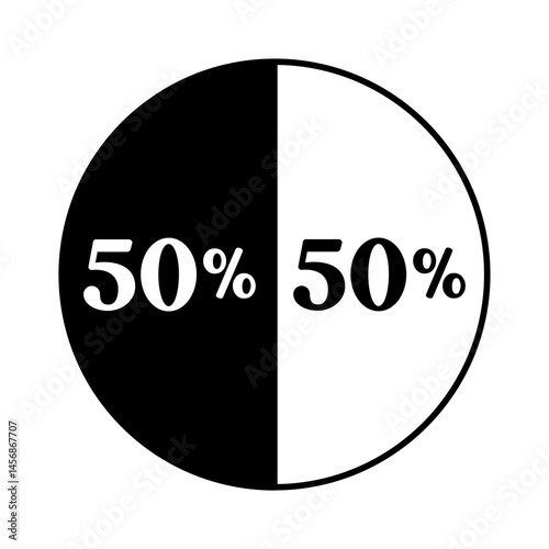  50% Pie Chart