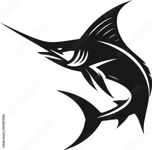 Swordfish silhouette vector
