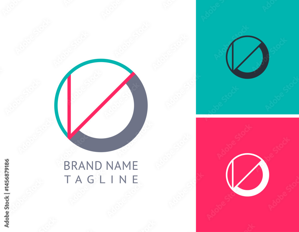 Fototapeta premium Art letter O set, for your logo abstract design