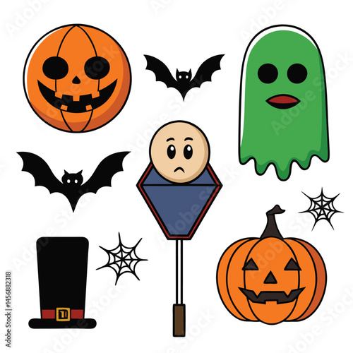 set of halloween icons