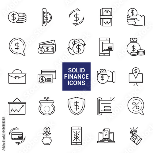 Set of Lineal Finance Icons