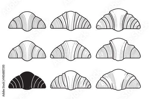 Croissant Clean French Bread Vector