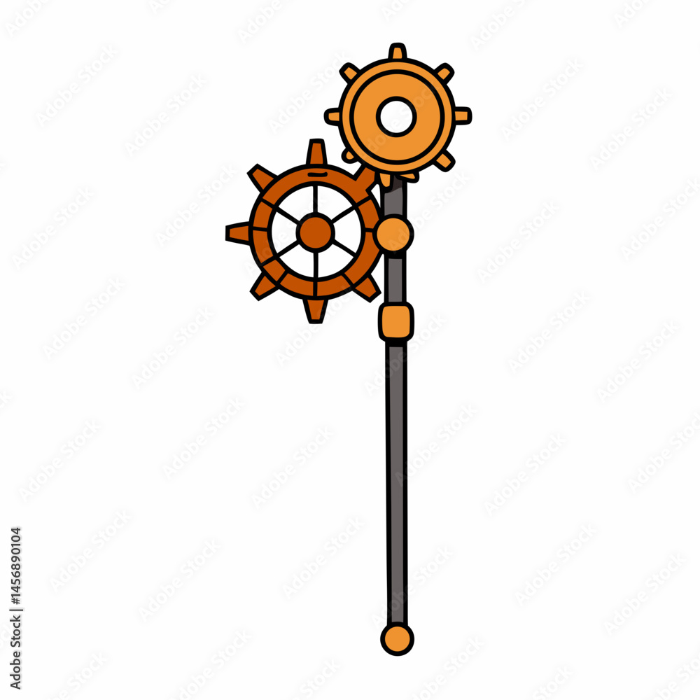 Obraz premium vector illustration of gears