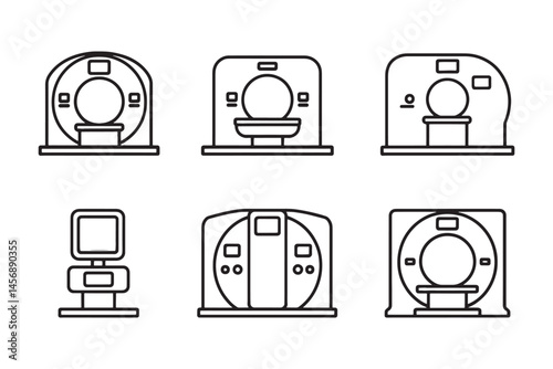 Simple CT Scanner Medical Illustration