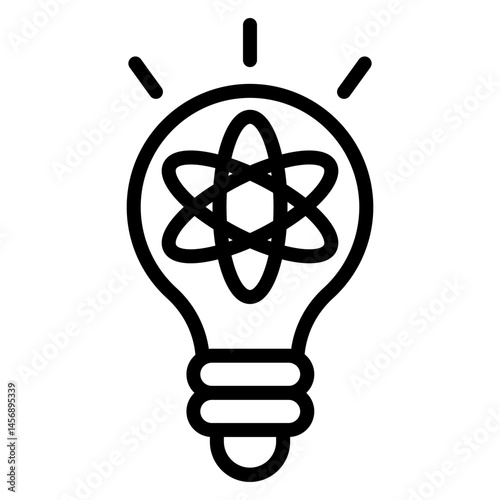 Innovation Lab Vector Line Icon Design