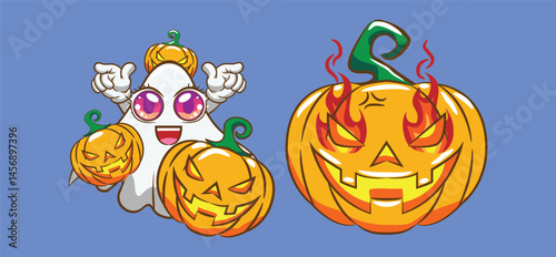 Set Happy Halloween Icons