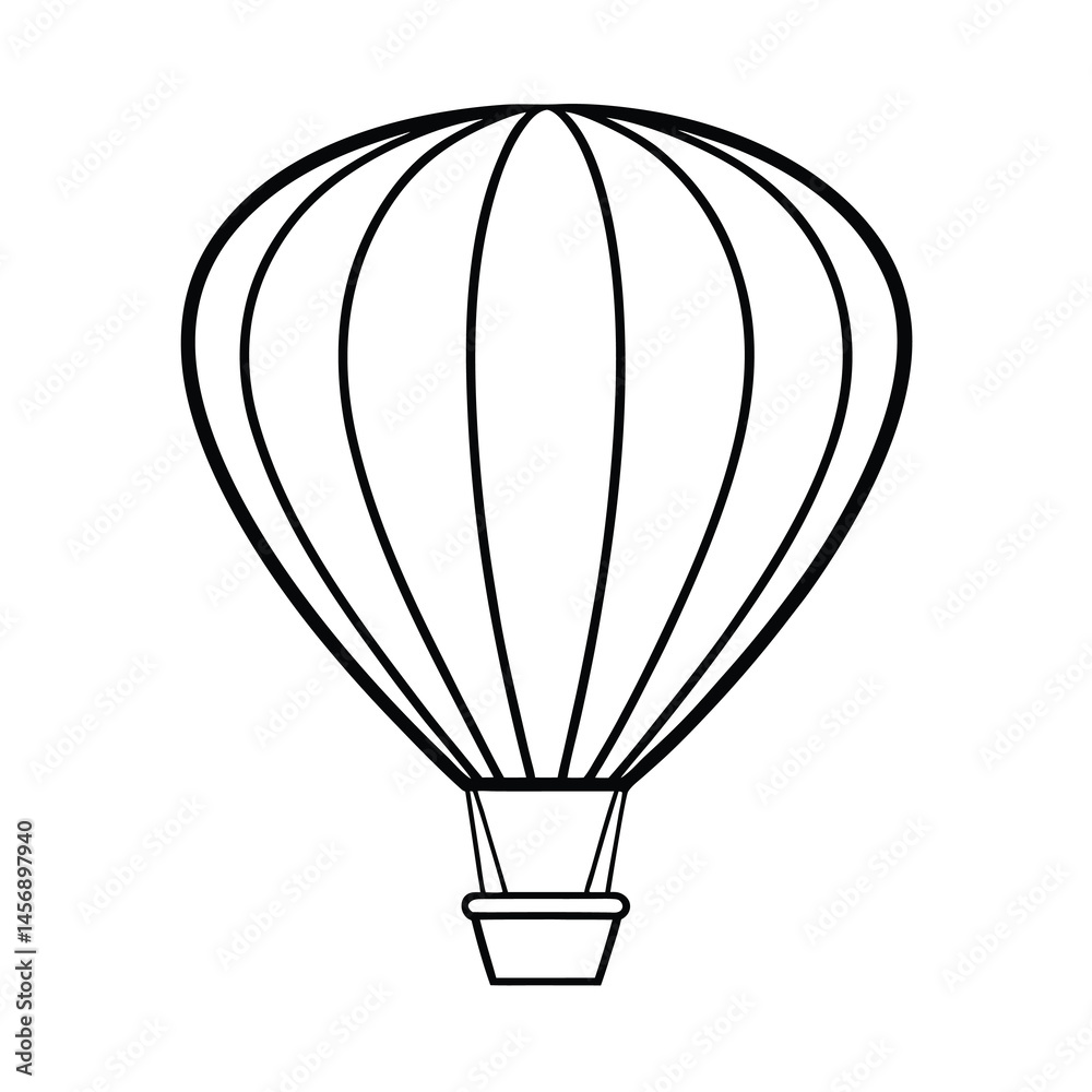 Fototapeta premium hot air balloon vector illustration