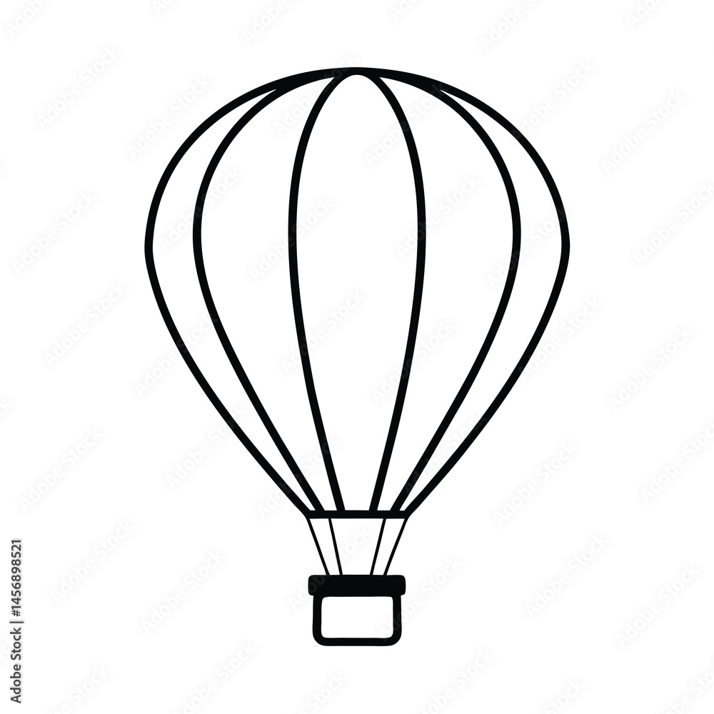 Obraz premium hot air balloon vector illustration