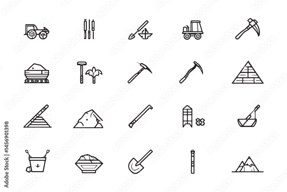Simple Line Drawing of Dirt Symbol Simple Line Drawing of Dirt Symbol
