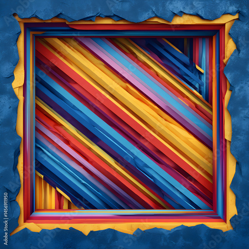 Tilted abstract stripe with fade-out edge