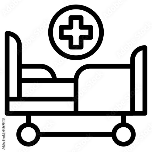 Hospital icon in vector illustration