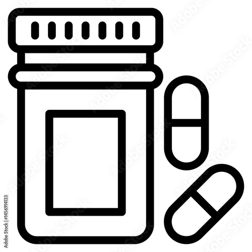 Medicine icon in vector illustration