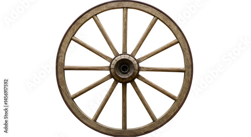 Wooden wagon wheel