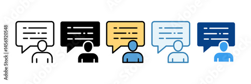 Q&A  Icon Set Multiple Style Collection