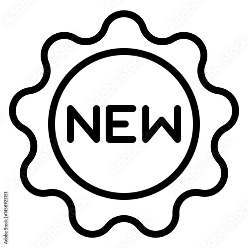 New Arrivals Vector Line Icon Design
