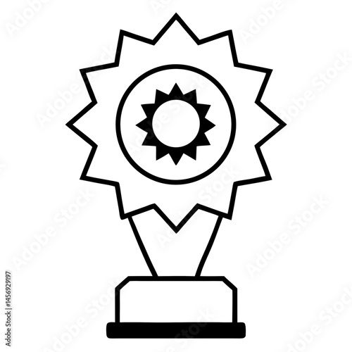 Office-award Vector Illustration Printable Graphic Design for Office Celebration