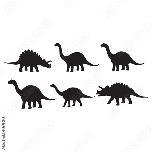 dinosaurs vector illustration