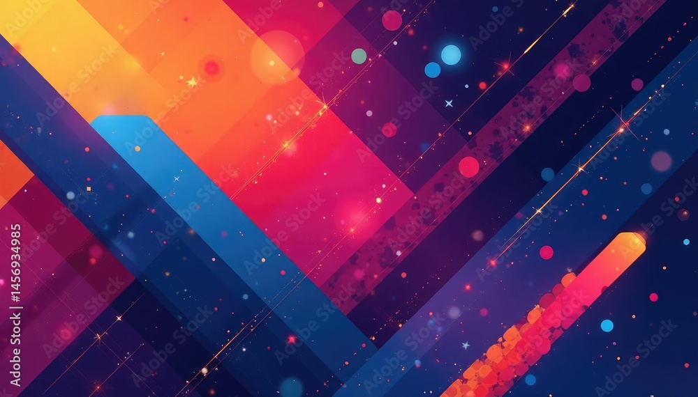 Geometric abstract wallpaper with bold lines and shapes, art, abstract art