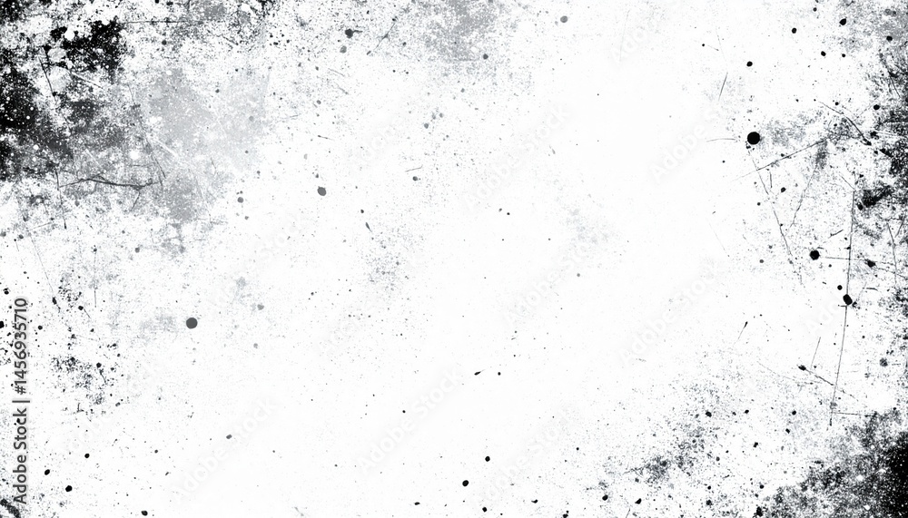 Fototapeta premium Abstract grunge black and white distressed texture background