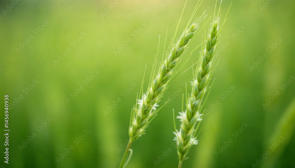 Natural background of fluffy spikelets of green barley grass close-up Selective focus Hordeum jubatum botanical plants herbal alternative medicine Natural background of fluffy spikelets of green barley grass close-up Selective focus Hordeum jubatum botanical plants herbal alternative medicine