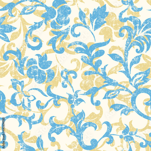 Wallpaper Mural seamless floral pattern with flowers Torontodigital.ca