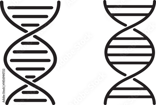 vector illustration of DNA.