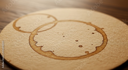 Drink stain on coaster