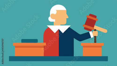 Gavel Striking A closeup of the judges hand striking the gavel on the bench emphasizing the moment of delivering the sentence.