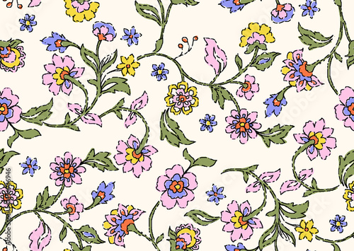 seamless pattern with flowers